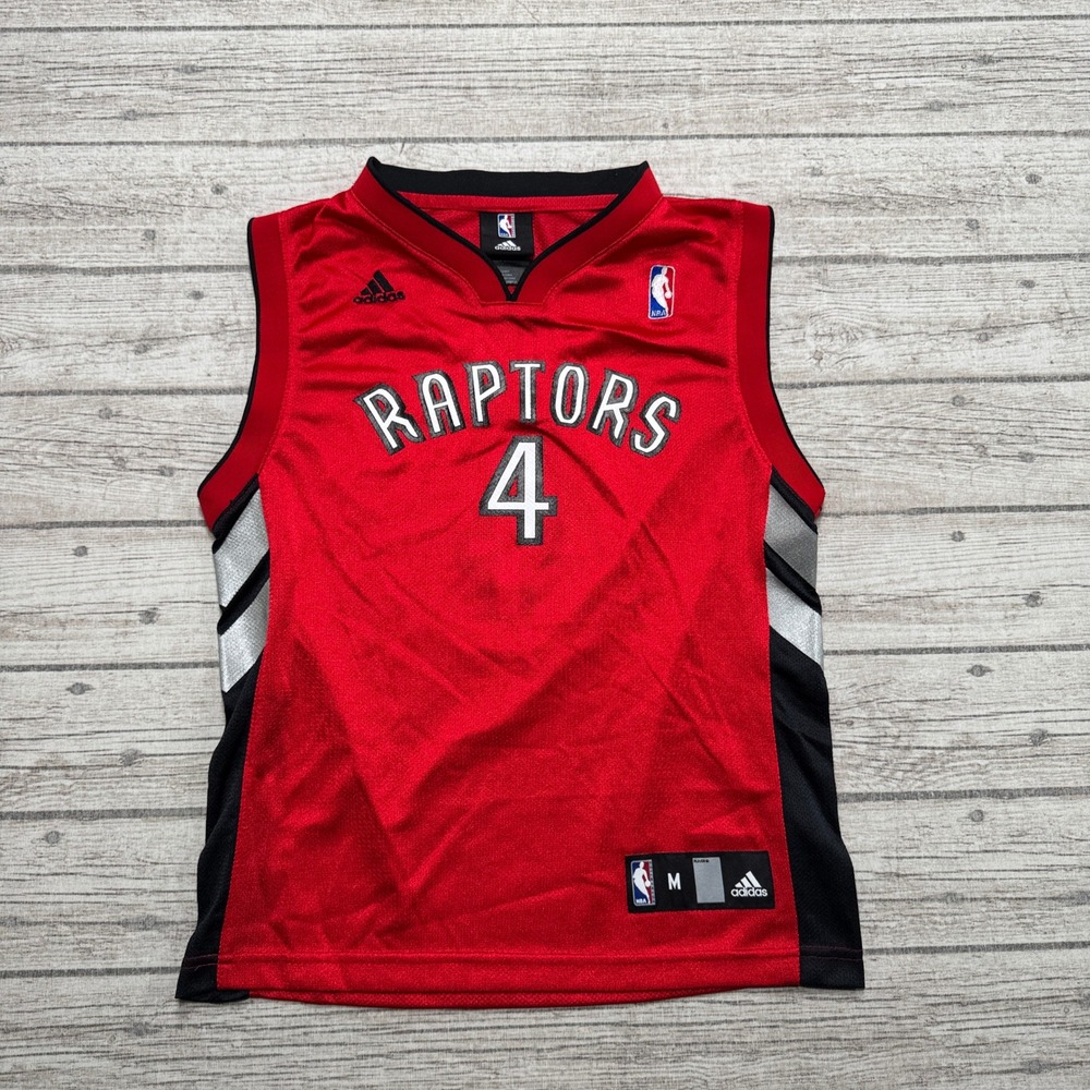 Adidas Toronto Raptors Jersey Youth's Medium Red Chris Bosh #4 NBA Basketball